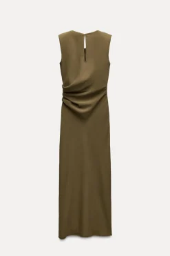 Online VESTIDO MIDI HOMBRERAS Mujer Vestidos