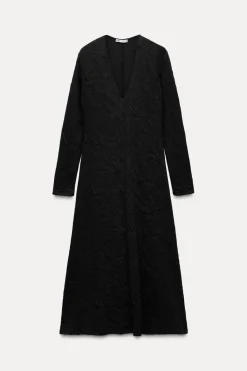 Fashion VESTIDO MIDI JACQUARD Mujer Vestidos