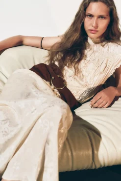 Discount VESTIDO MIDI JACQUARD ZW COLLECTION Mujer Vestidos