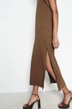 Online VESTIDO MIDI LAVADO Mujer Vestidos