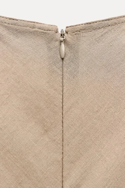 Sale VESTIDO MIDI LINO 100% ZW COLLECTION Mujer Vestidos