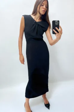 Outlet VESTIDO MIDI NUDO Mujer Vestidos