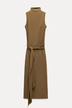 Clearance VESTIDO MIDI NUDO LAZADA Mujer Vestidos