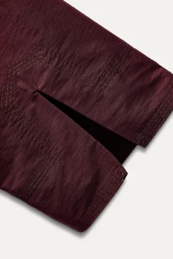 Fashion VESTIDO MIDI PESPUNTES ZW COLLECTION Mujer Vestidos