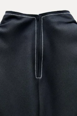 New VESTIDO MIDI PESPUNTES ZW COLLECTION Mujer Vestidos