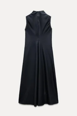 New VESTIDO MIDI PESPUNTES ZW COLLECTION Mujer Vestidos