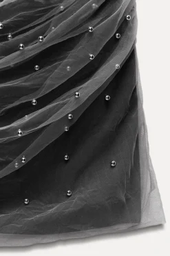 Outlet VESTIDO MIDI PUNTO BOLAS Mujer Vestidos|Cárdigan / Jerséis