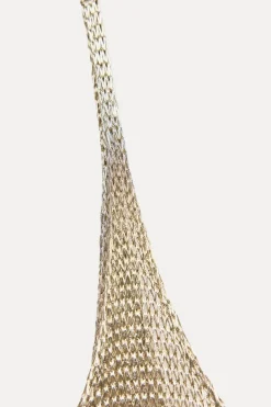 Best VESTIDO MIDI RED METALIZADO Mujer Vestidos