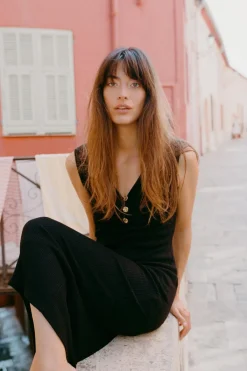 Clearance VESTIDO MIDI RIB BOTONES Mujer Vestidos