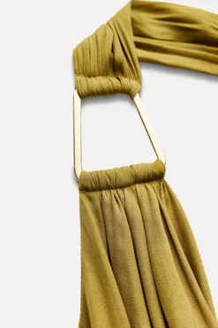 Online VESTIDO MIDI SATINADO Mujer Vestidos