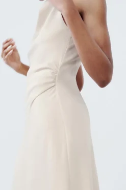 Sale VESTIDO MIDI SATINADO Mujer Vestidos