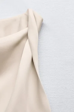 Sale VESTIDO MIDI SATINADO Mujer Vestidos