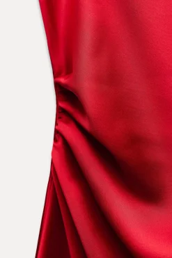 Online VESTIDO MIDI SATINADO Mujer Vestidos