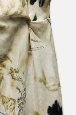 Sale VESTIDO MIDI SATINADO Mujer Vestidos