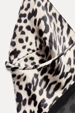 Best VESTIDO MIDI SATINADO ESTAMPADO Mujer Vestidos