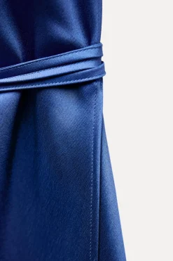 Online VESTIDO MIDI SATINADO ZW COLLECTION Mujer Vestidos