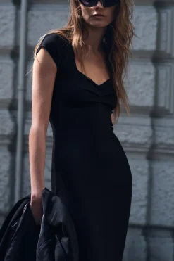 Online VESTIDO MIDI STRETCH Mujer Vestidos