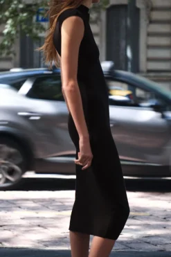 Discount VESTIDO MIDI STRETCH CUT OUT Mujer Vestidos