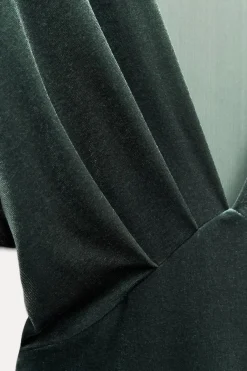 Best VESTIDO MIDI TERCIOPELO Mujer Vestidos