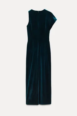 Sale VESTIDO MIDI TERCIOPELO Mujer Vestidos