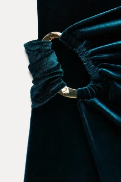 Sale VESTIDO MIDI TERCIOPELO Mujer Vestidos