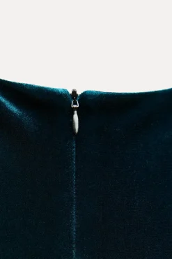 Sale VESTIDO MIDI TERCIOPELO Mujer Vestidos