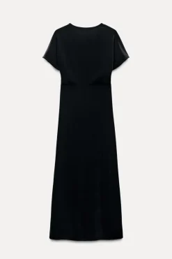 Sale VESTIDO MIDI TERCIOPELO Mujer Vestidos