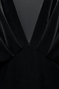 Sale VESTIDO MIDI TERCIOPELO Mujer Vestidos