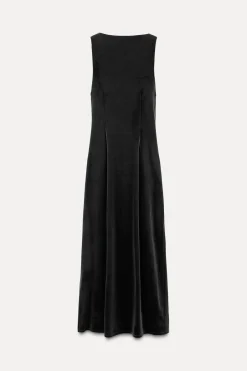 Clearance VESTIDO MIDI TERCIOPELO Mujer Vestidos