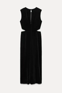 Online VESTIDO MIDI TERCIOPELO HEBILLA Mujer Vestidos