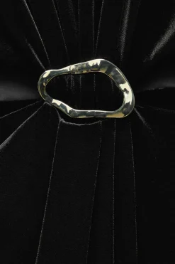 Online VESTIDO MIDI TERCIOPELO HEBILLA Mujer Vestidos