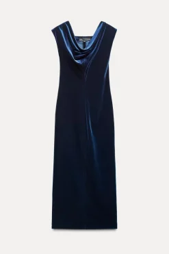 Fashion VESTIDO MIDI TERCIOPELO ZW COLLECTION Mujer Vestidos