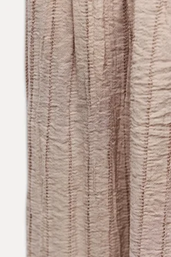 Discount VESTIDO MIDI TEXTURA Mujer Vestidos