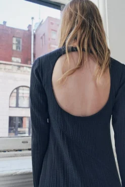 Discount VESTIDO MIDI TEXTURA Mujer Vestidos