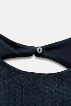 Discount VESTIDO MIDI TEXTURA Mujer Vestidos