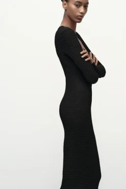 Sale VESTIDO MIDI TEXTURA Mujer Vestidos