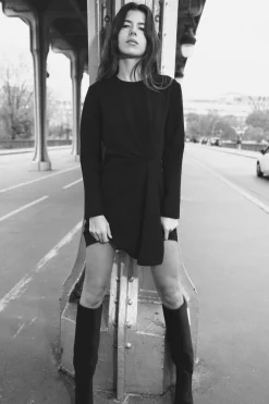 Best VESTIDO MINI CREPE Mujer Vestidos