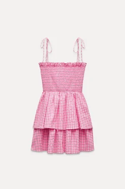 Clearance VESTIDO MINI CUADRO VICHY Mujer Vestidos