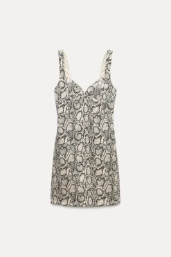 Clearance VESTIDO MINI ESTAMPADO ANIMAL Mujer Vestidos