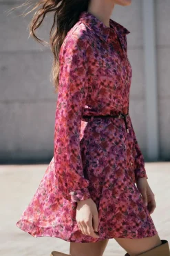 Sale VESTIDO MINI ESTAMPADO FLORAL Mujer Vestidos