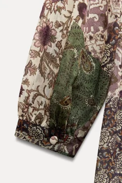 Sale VESTIDO MINI ESTAMPADO VOLANTES Mujer Vestidos