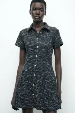 New VESTIDO MINI ESTRUCTURA Mujer Vestidos