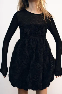 Best VESTIDO MINI ESTRUCTURA FLOR Mujer Vestidos