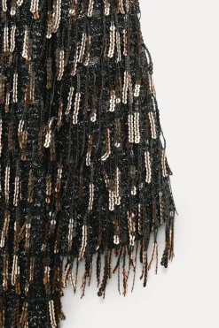 Clearance VESTIDO MINI FLECOS LENTEJUELAS Mujer Vestidos