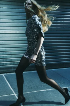 Best VESTIDO MINI LENTEJUELAS Mujer Vestidos