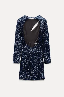 Sale VESTIDO MINI LENTEJUELAS Mujer Vestidos