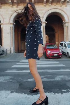 Online VESTIDO MINI PERLAS Mujer Vestidos|Cárdigan / Jerséis