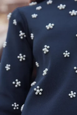 Online VESTIDO MINI PERLAS Mujer Vestidos|Cárdigan / Jerséis