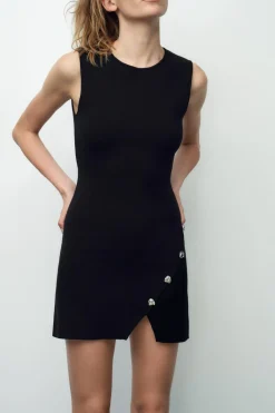 Sale VESTIDO MINI PUNTO Mujer Vestidos|Cárdigan / Jerséis