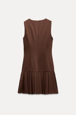 Fashion VESTIDO MINI TABLAS Mujer Vestidos